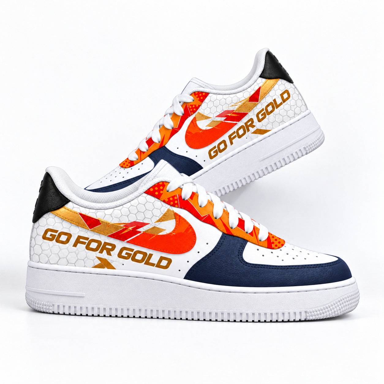 Nike Air Force 1 Custom – Go For Gold