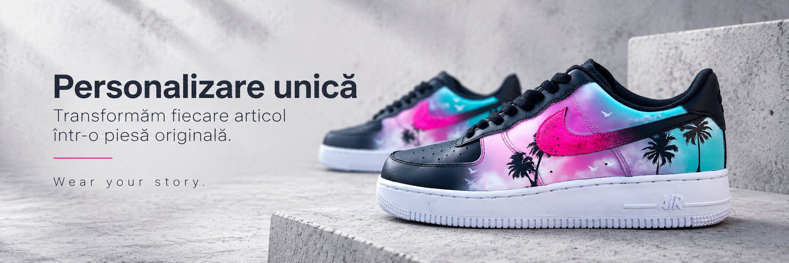 Personalizare unică – transformăm fiecare articol într-o piesă originală.
