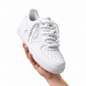 Nike Air Force 1 Custom White Rope Lace