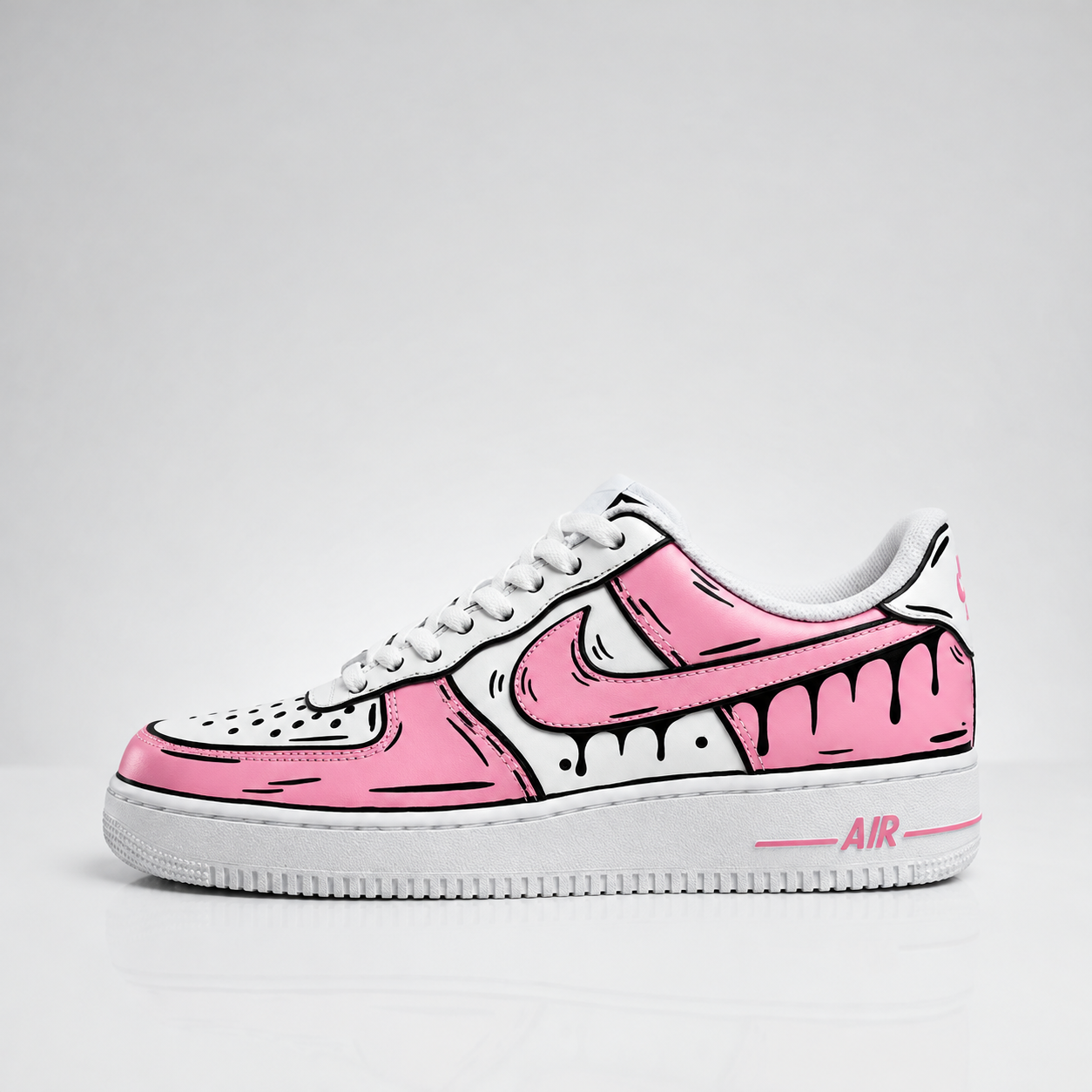Nike Air Force 1 Custom Cartoon Drip roz