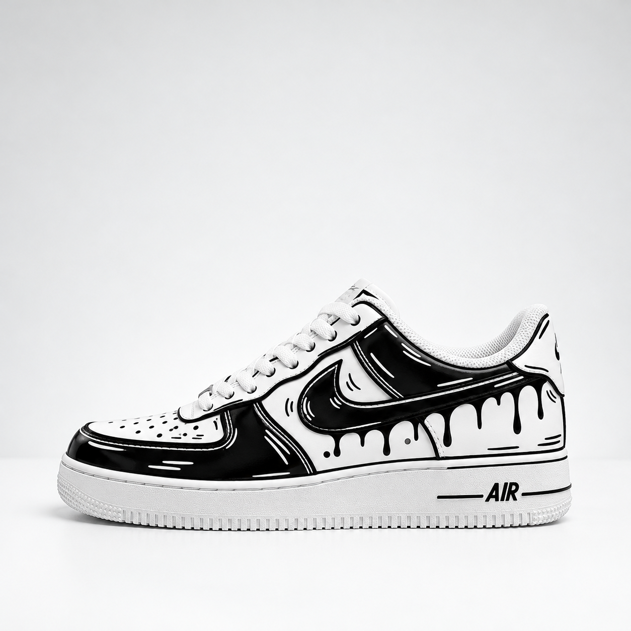 Nike Air Force 1 Custom Cartoon Drip negru